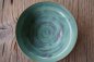 Preview: handgetöpferte Bowl Keramik Schale für Müsli, Suppe oder Salat in türkisblau beige natur