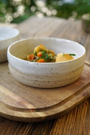 handgetöpferte Bowl Keramik Schale für Müsli, Suppe oder Salat